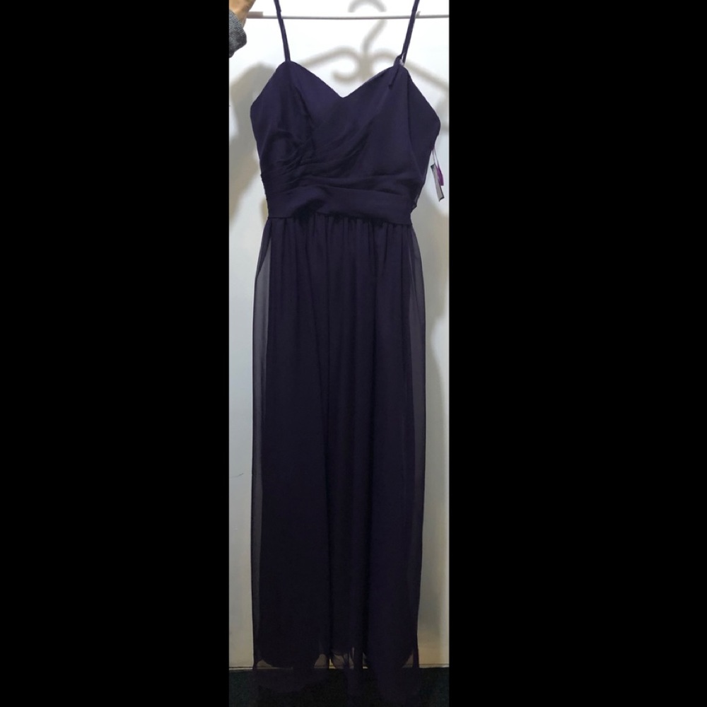 Purple chiffon dress bnwt